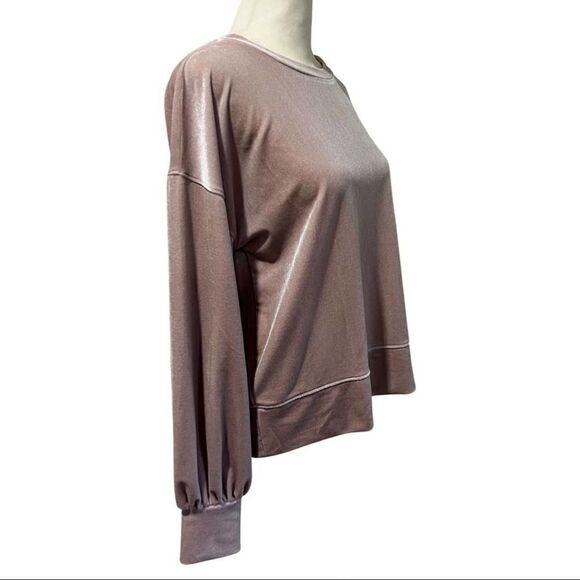 Madewell Velour balloon sleeve sweatshirt size small - Picture 4 of 7